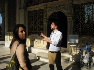 me; at work in my office (Topkapi Palace!)